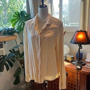 Big Bud Press Size M Pantry button up blouse cream white